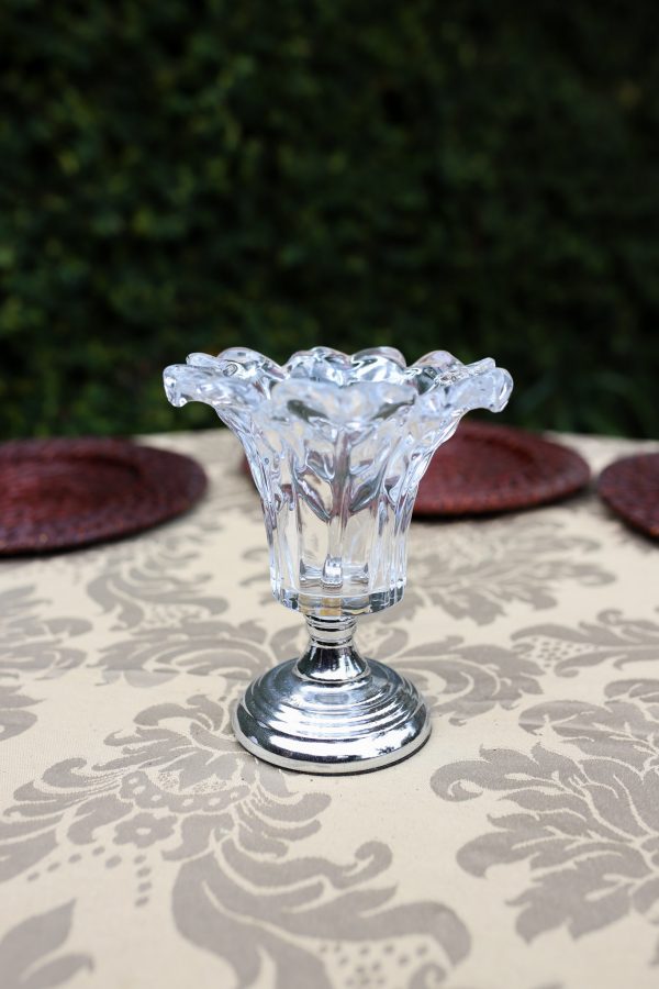 Vaso de vidro - transparente - mini casamento