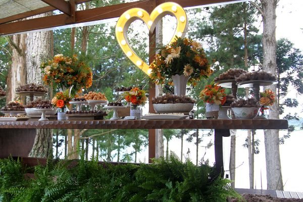 Coração de luz led