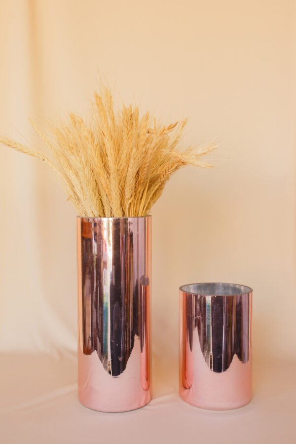 Vaso espelhado dourado