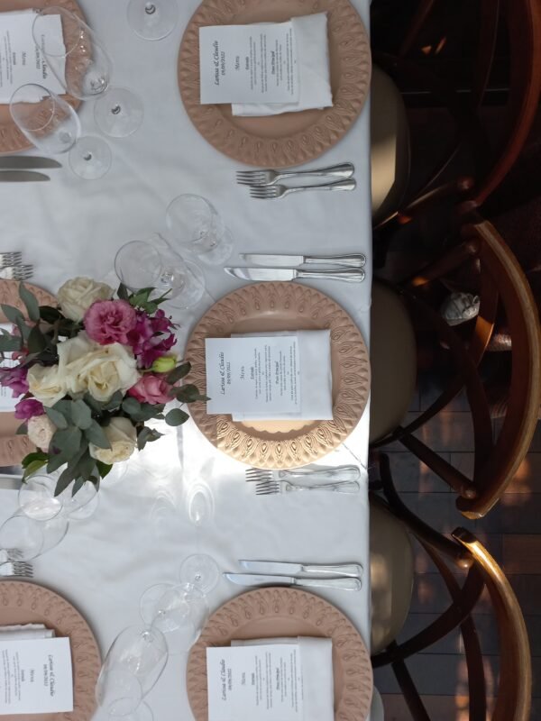 Kit de Mesa de Convidados Romântico