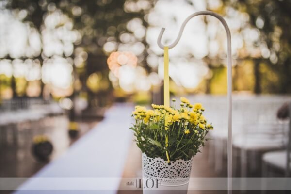 Kit corredor com suportes florais