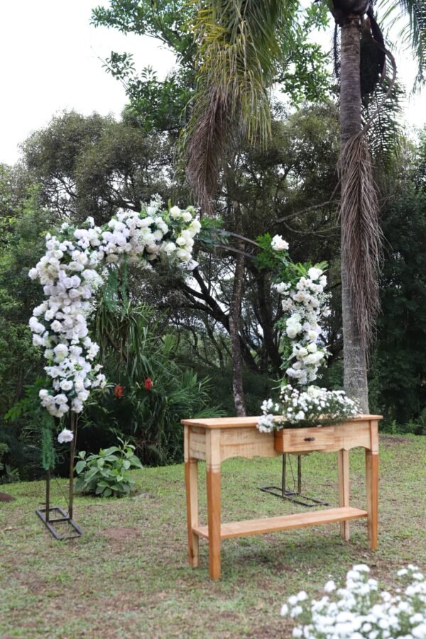 Kit Altar Arco Meia-Lua Floral